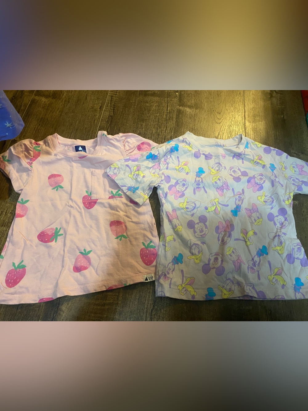 GAP Pink Strawberry & Pastel Disney T-shirt